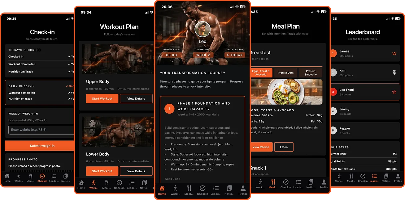 Ignite App Screenshots